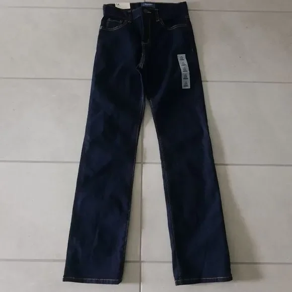 Dark Wash Slim Straight Jeans - Picture 4 of 4